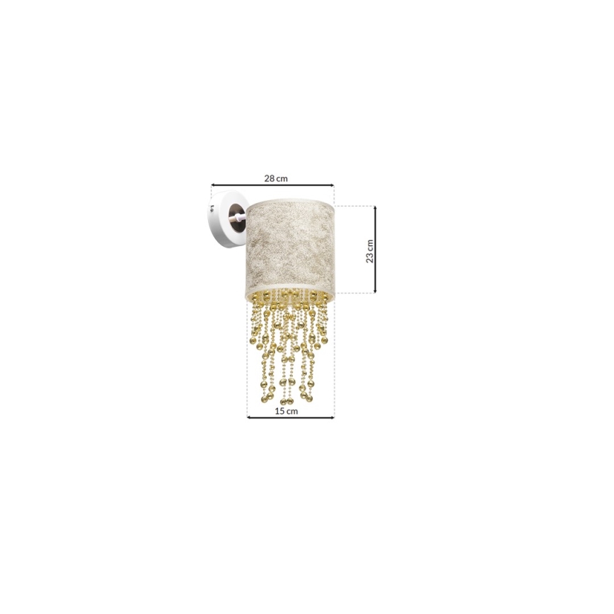Wandlamp ALMERIA 1xE27/60W/230V