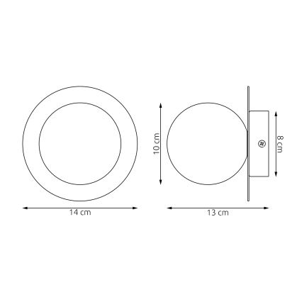 Wandlamp AMERICANA 1xG9/8W/230V beige