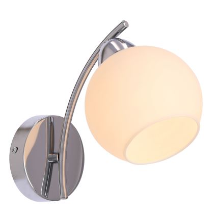 Wandlamp AMOS 1xE27/40W/230V glanzend chroom