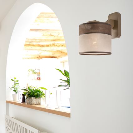 Wandlamp ANDREA 1xE27/60W/230V beuken - FSC gecertificeerd