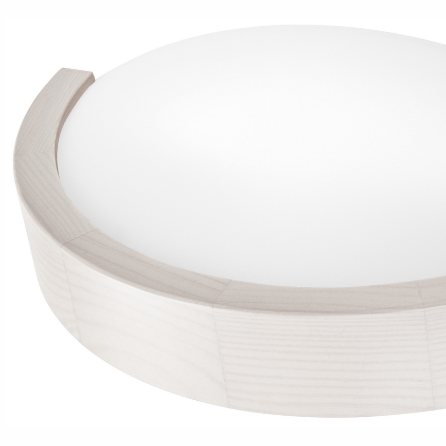 Wandlamp ANELLO 1xE27/60W/230V wit/grenen