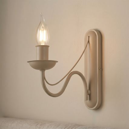 Wandlamp ANTON 1xE14/60W/230V beige