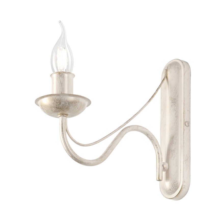 Wandlamp ANTON 1xE14/60W/230V, witte patina