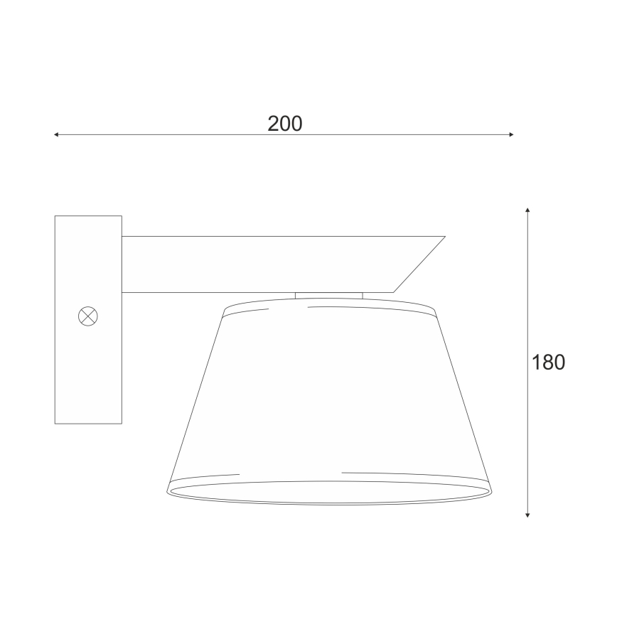 Wandlamp ANTONIO 1xE14/40W/230V eiken