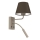 Wandlamp ARDEN 1xE27/15W/230V + 1xG9/8W beige/bruin