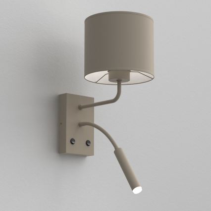 Wandlamp ARDEN 1xE27/15W/230V + 1xG9/8W beige