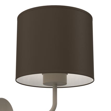 Wandlamp ARDEN 1xE27/15W/230V beige/bruin