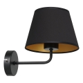 Wandlamp ARDEN 1xE27/60W/230V zwart/goud