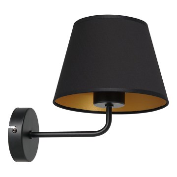 Wandlamp ARDEN 1xE27/60W/230V zwart/goud
