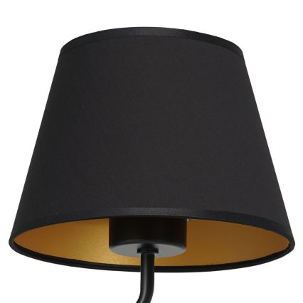 Wandlamp ARDEN 1xE27/60W/230V zwart/goud