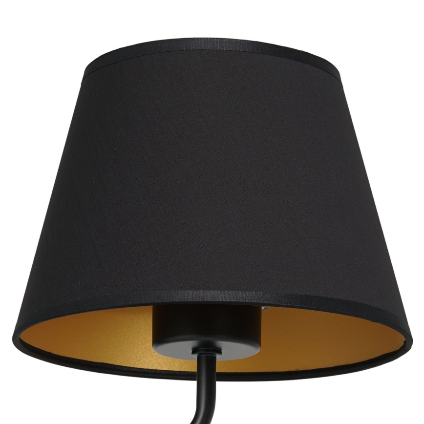 Wandlamp ARDEN 1xE27/60W/230V zwart/goud