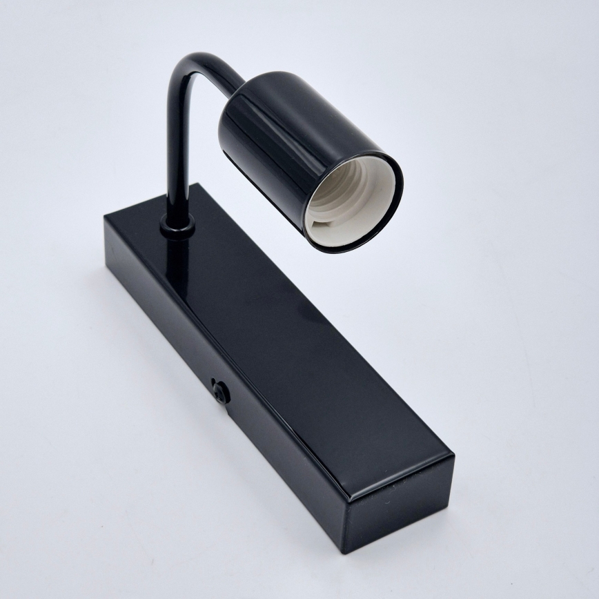 Wandlamp ASTRID 1xE27/60W/230V glanzend zwart