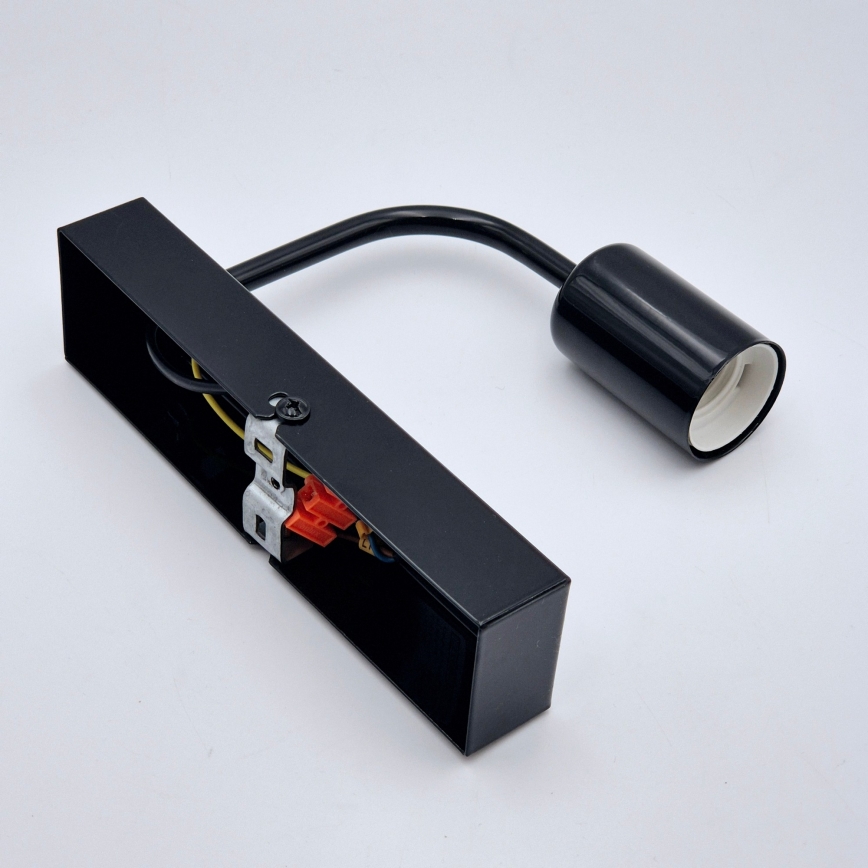 Wandlamp ASTRID 1xE27/60W/230V glanzend zwart