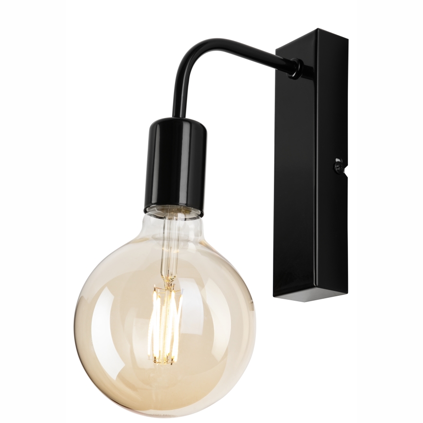 Wandlamp ASTRID 1xE27/60W/230V glanzend zwart