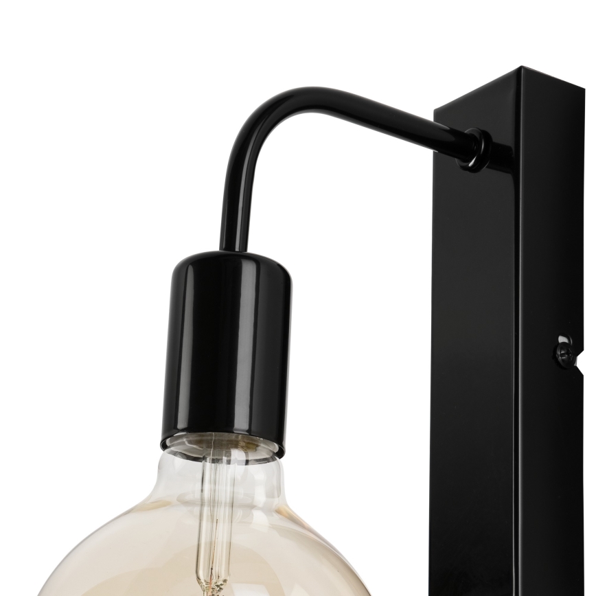 Wandlamp ASTRID 1xE27/60W/230V glanzend zwart