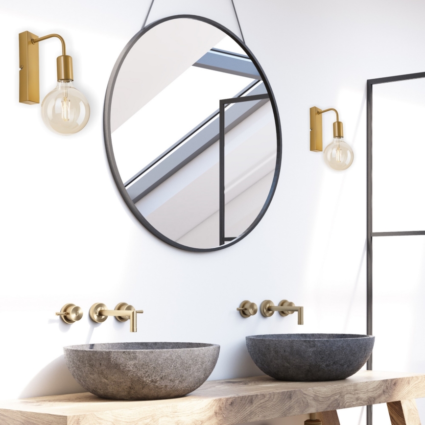 Wandlamp ASTRID 1xE27/60W/230V goud