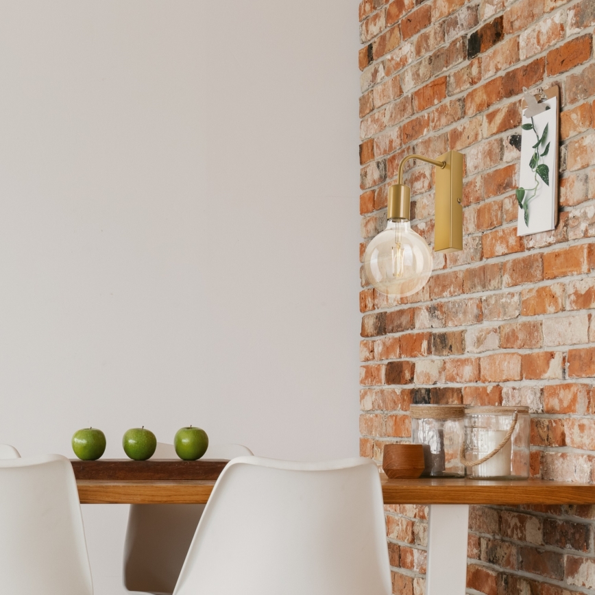 Wandlamp ASTRID 1xE27/60W/230V goud
