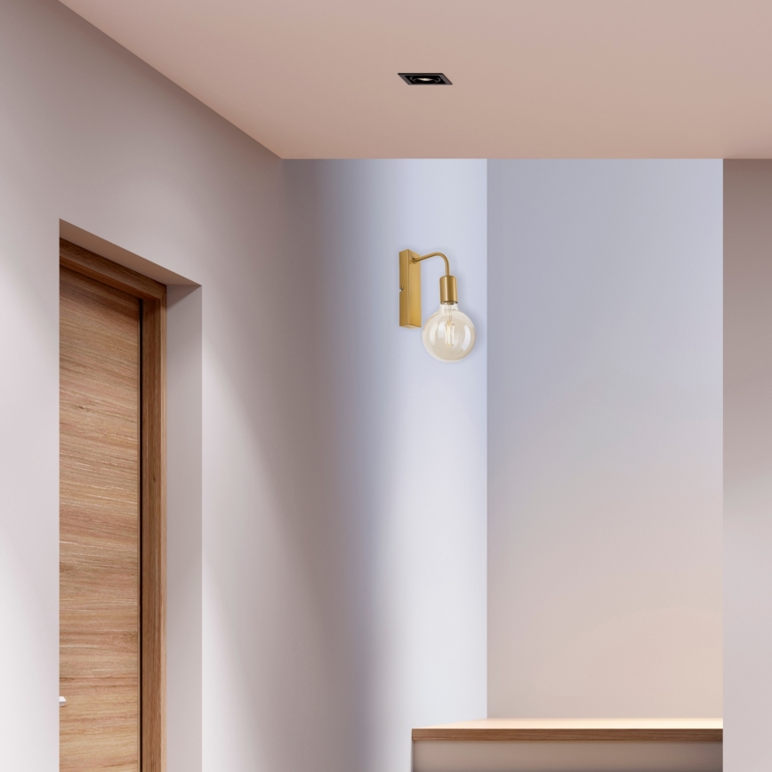 Wandlamp ASTRID 1xE27/60W/230V goud