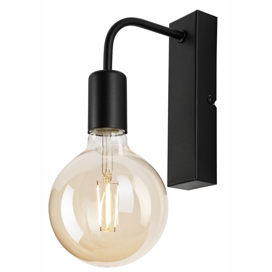 Wandlamp ASTRID 1xE27/60W/230V mat zwart