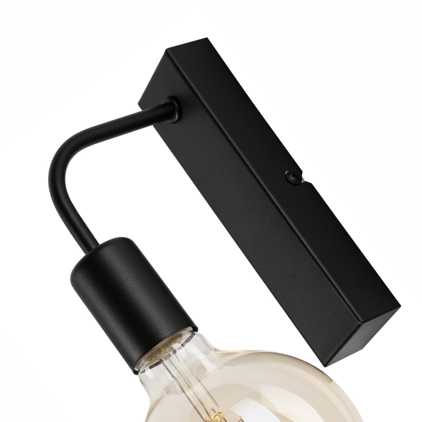 Wandlamp ASTRID 1xE27/60W/230V mat zwart