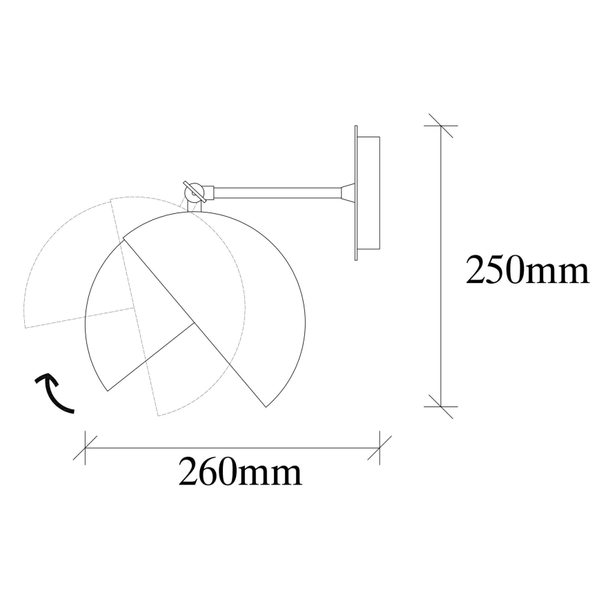 Wandlamp BERCESTE 1xE27/40W/230V