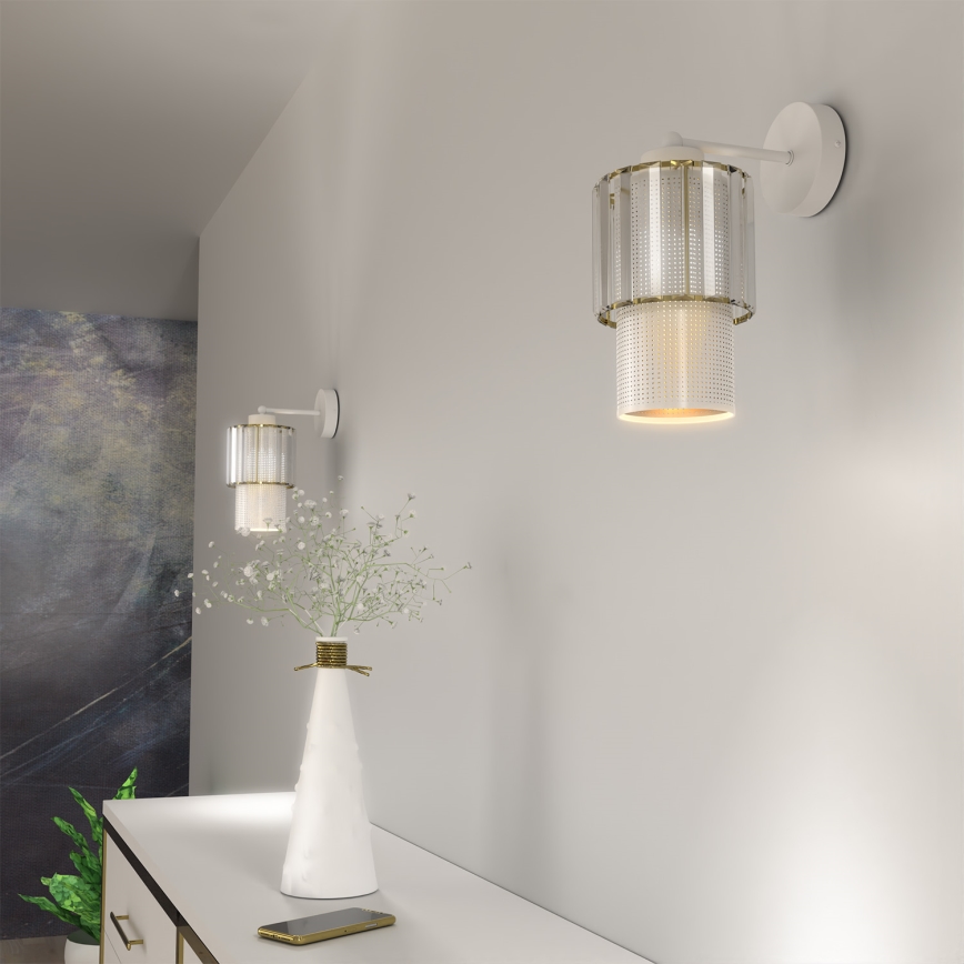 Wandlamp BLANCO 1xE27/60W/230V wit