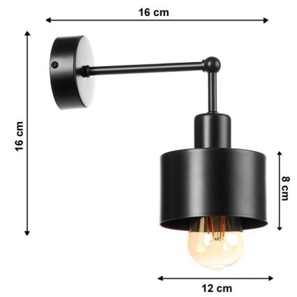 Wandlamp BODO 1xE27/60W/230V