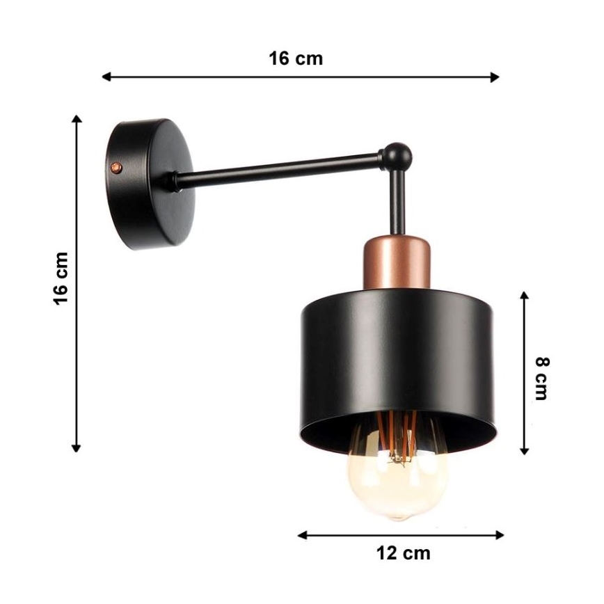 Wandlamp BODO 1xE27/60W/230V