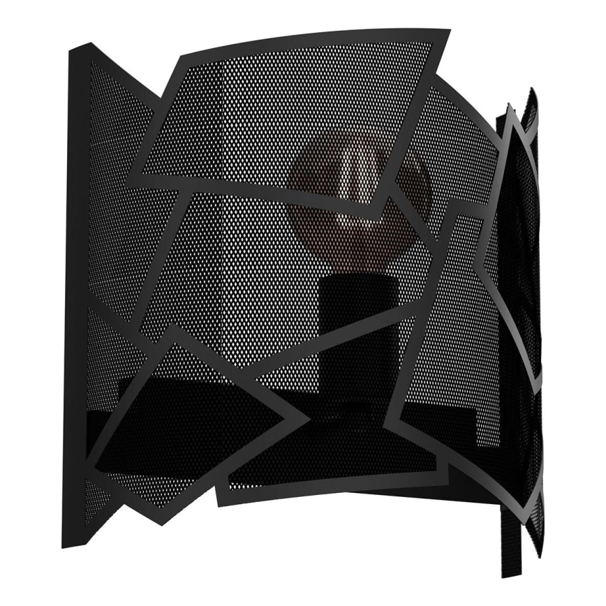 Wandlamp CAMO 1xE27/15W/230V zwart