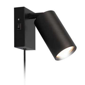 Wandlamp CELE 1xGU10/30W/230V zwart