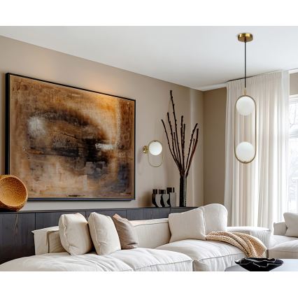 Wandlamp CORDEL 1xG9/28W/230V goud