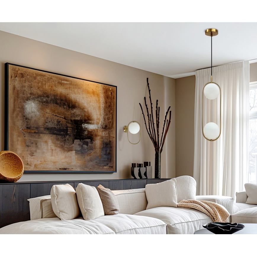Wandlamp CORDEL 1xG9/28W/230V goud