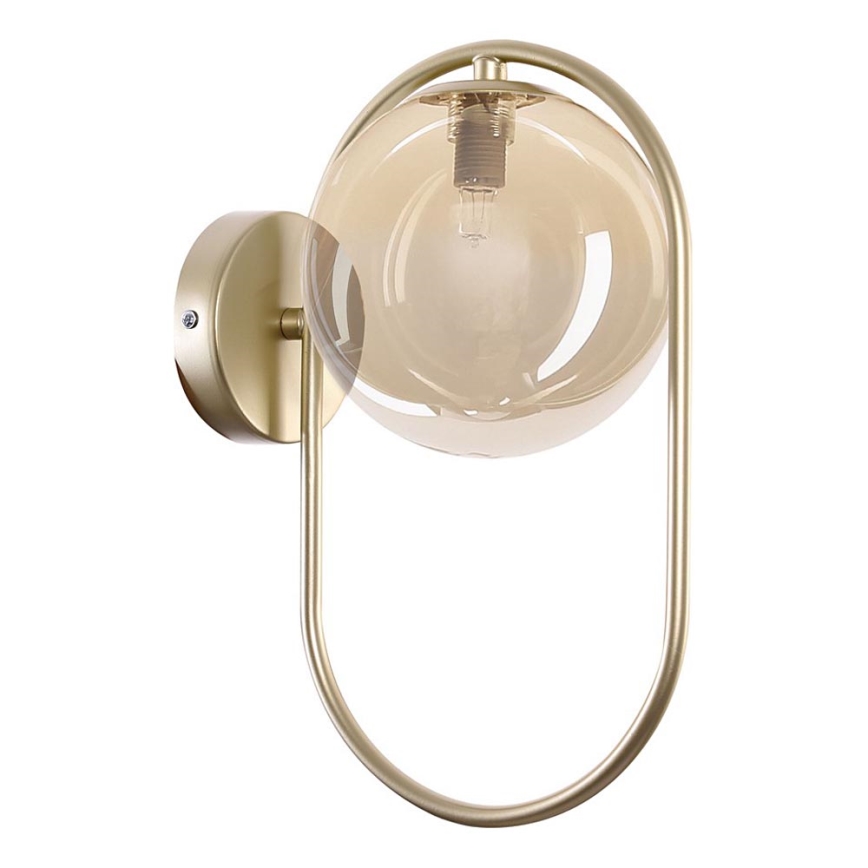 Wandlamp CORDEL 1xG9/28W/230V messing/gerookt beige