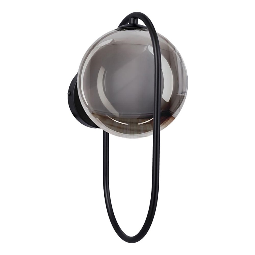 Wandlamp CORDEL 1xG9/28W/230V zwart/gerookt zwart