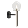 Wandlamp DAISY 1xG9/12W/230V glanzend chroom/zwart/doorzichtig