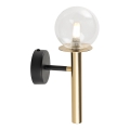 Wandlamp DAISY 1xG9/12W/230V goud/zwart/doorzichtig