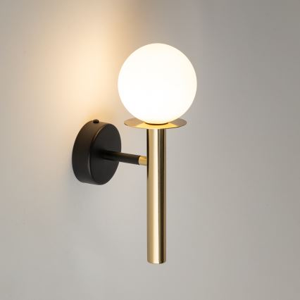 Wandlamp DAISY 1xG9/12W/230V goud/zwart/wit