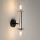 Wandlamp DAISY 2xG9/12W/230V glanzend chroom/zwart/doorzichtig
