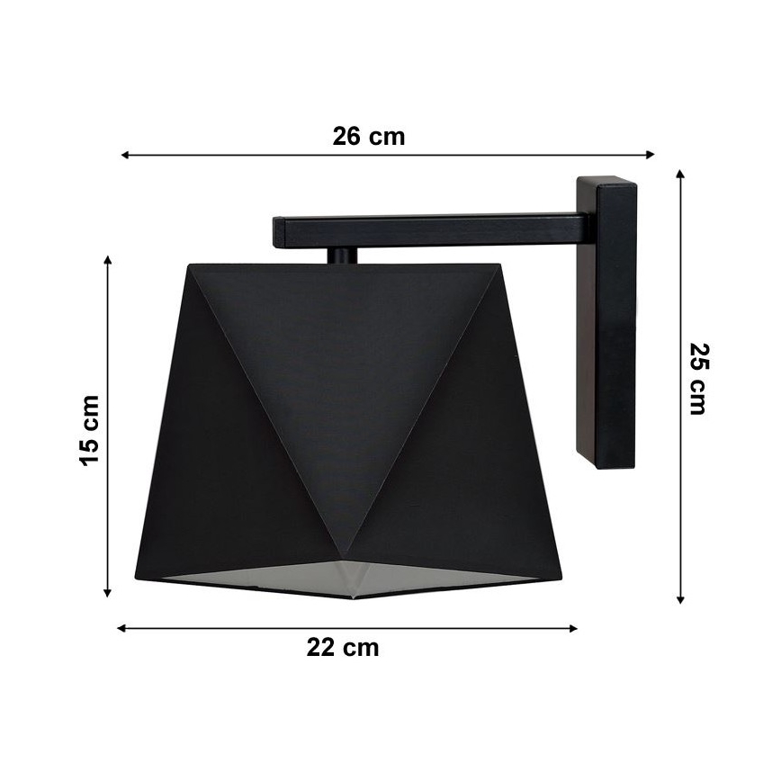 Wandlamp DIAMENT 1xE27/60W/230V