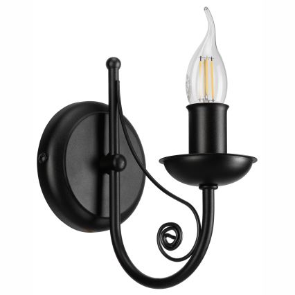 Wandlamp DONATO 1xE14/40W/230V zwart