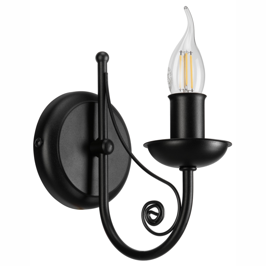 Wandlamp DONATO 1xE14/40W/230V zwart
