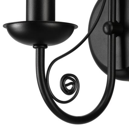Wandlamp DONATO 1xE14/40W/230V zwart