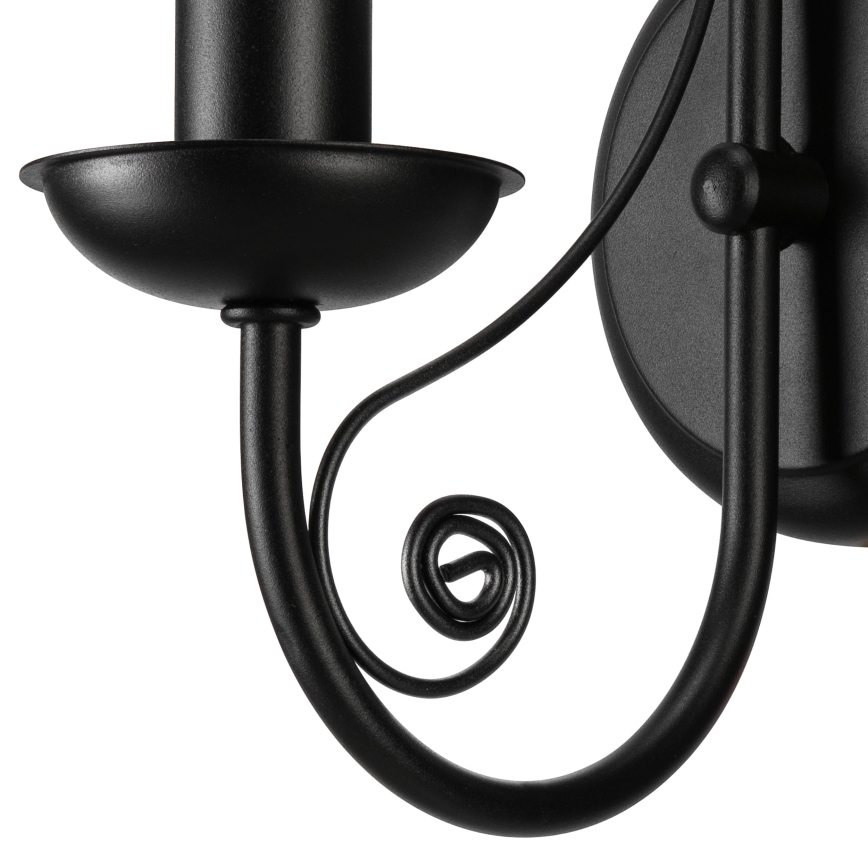 Wandlamp DONATO 1xE14/40W/230V zwart