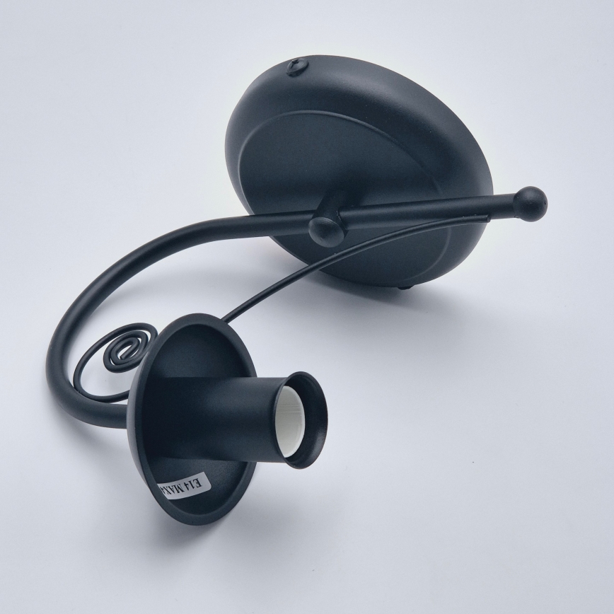 Wandlamp DONATO 1xE14/40W/230V zwart