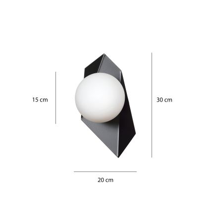 Wandlamp DRIFTON 1xE14/10W/230V zwart