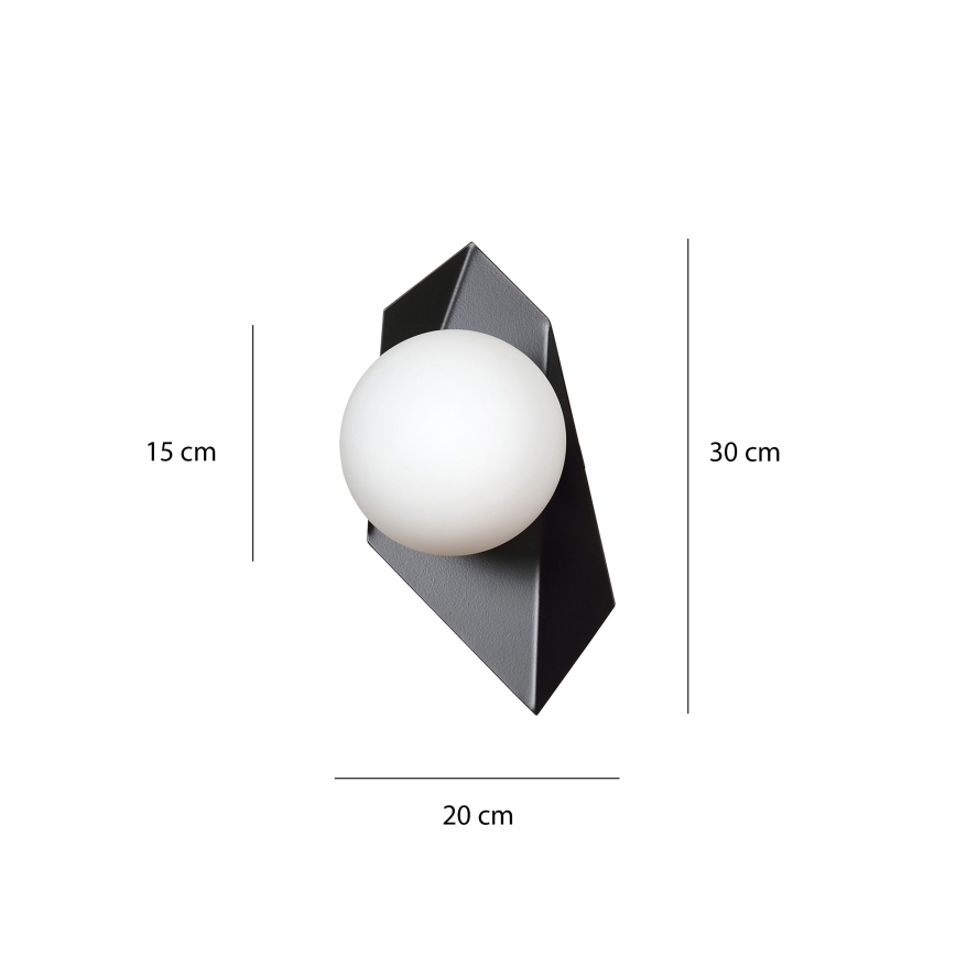 Wandlamp DRIFTON 1xE14/10W/230V zwart