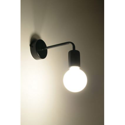 Wandlamp DUOMO 1xE27/60W/230V zwart