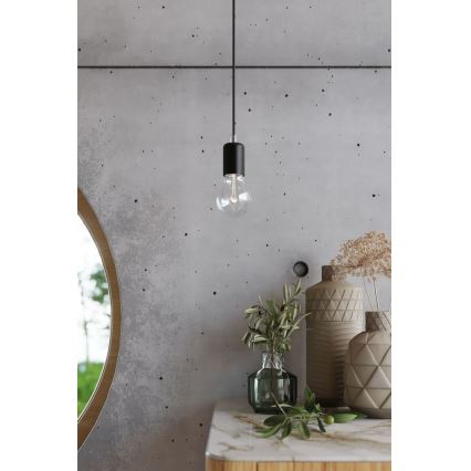Wandlamp EDISON 1xE27/60W/230V zwart