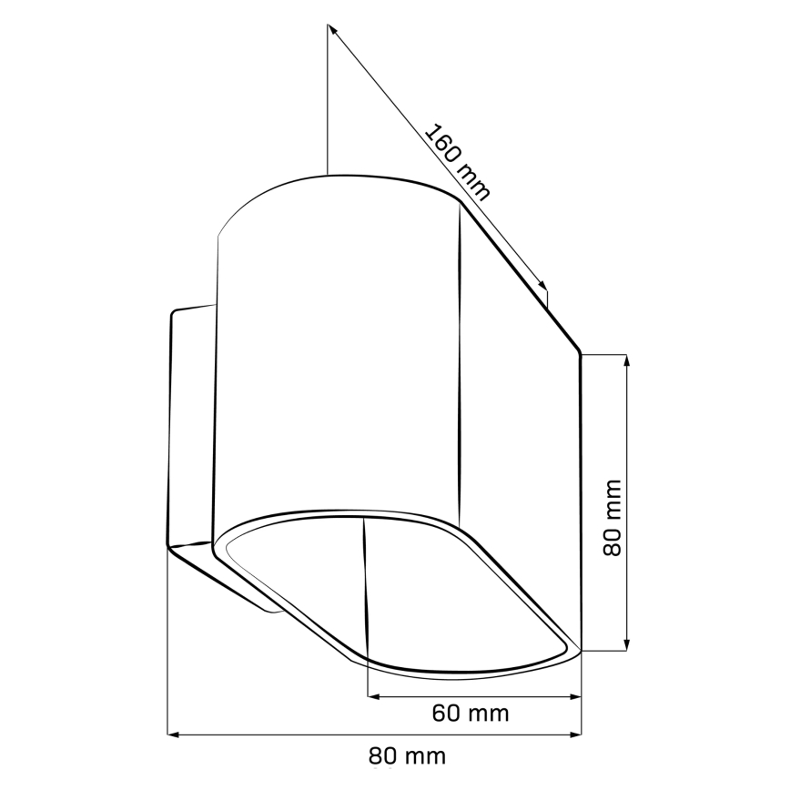 Wandlamp ELISSA 1xG9/10W/230V zwart
