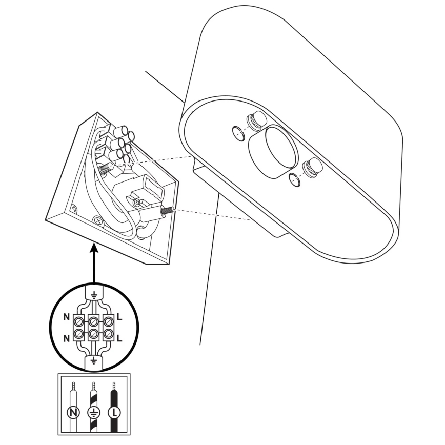 Wandlamp ELISSA 1xG9/10W/230V zwart